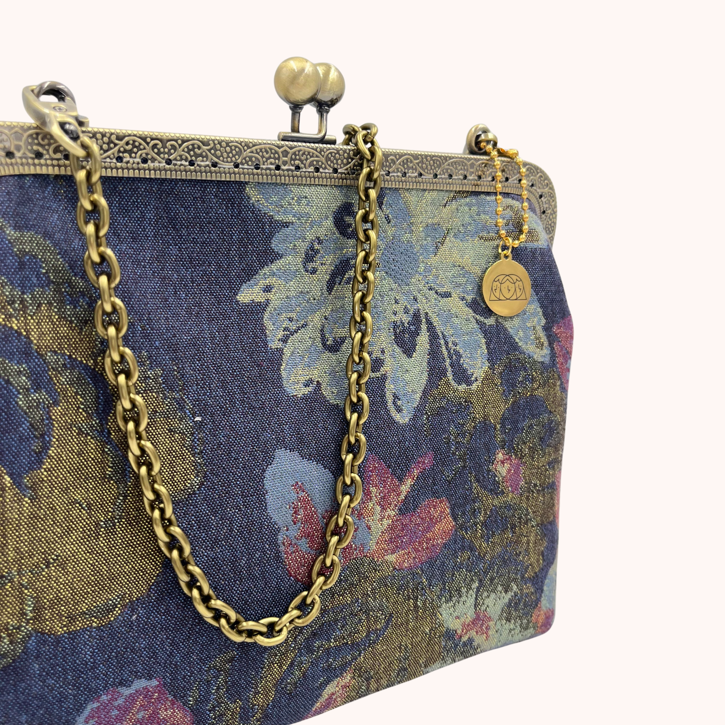 ANDREINA Blu Denim Floreale