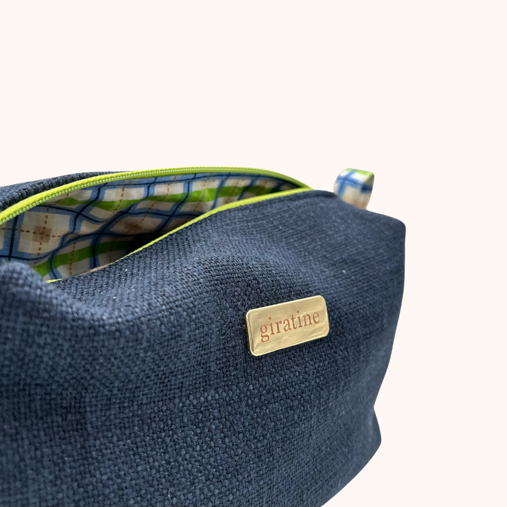 BEAUTY CASE Blu Vichy Verde-Azzurro