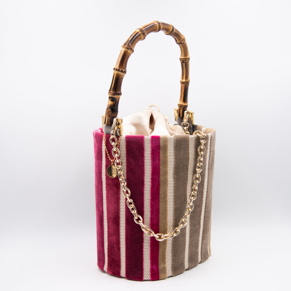 ROSALINA VELVET STRIPES Champagne