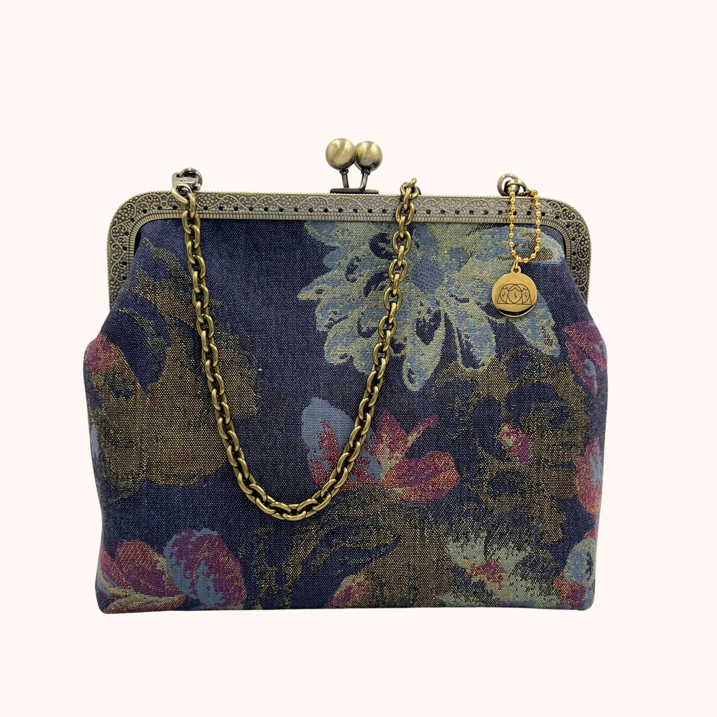 ANDREINA Blu Denim Floreale