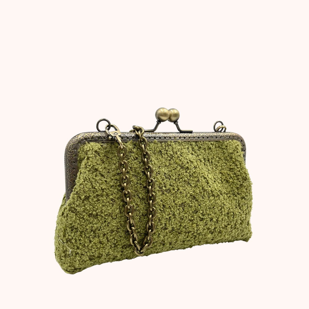 LUNA Cross Bouclé Verde