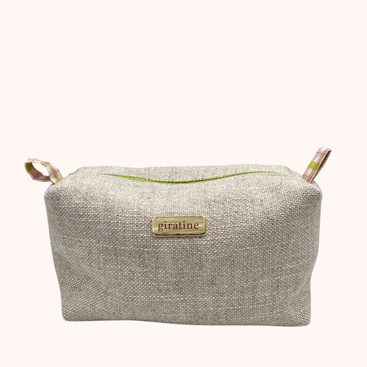 BEAUTY CASE Beige Vichy Verde-Rosa