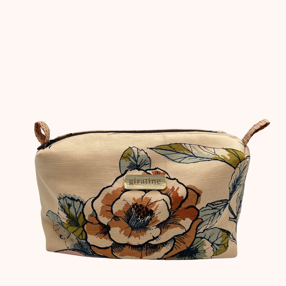 BEAUTY CASE Beige Fiore