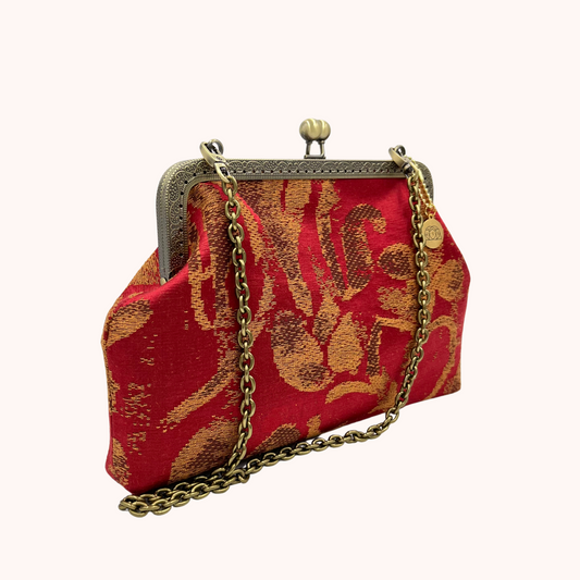 GLENDA Rouge Brocade