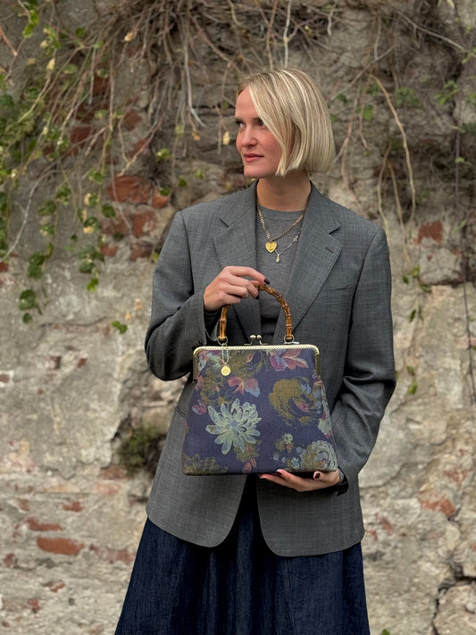 LUCREZIA Blu Denim Floreale